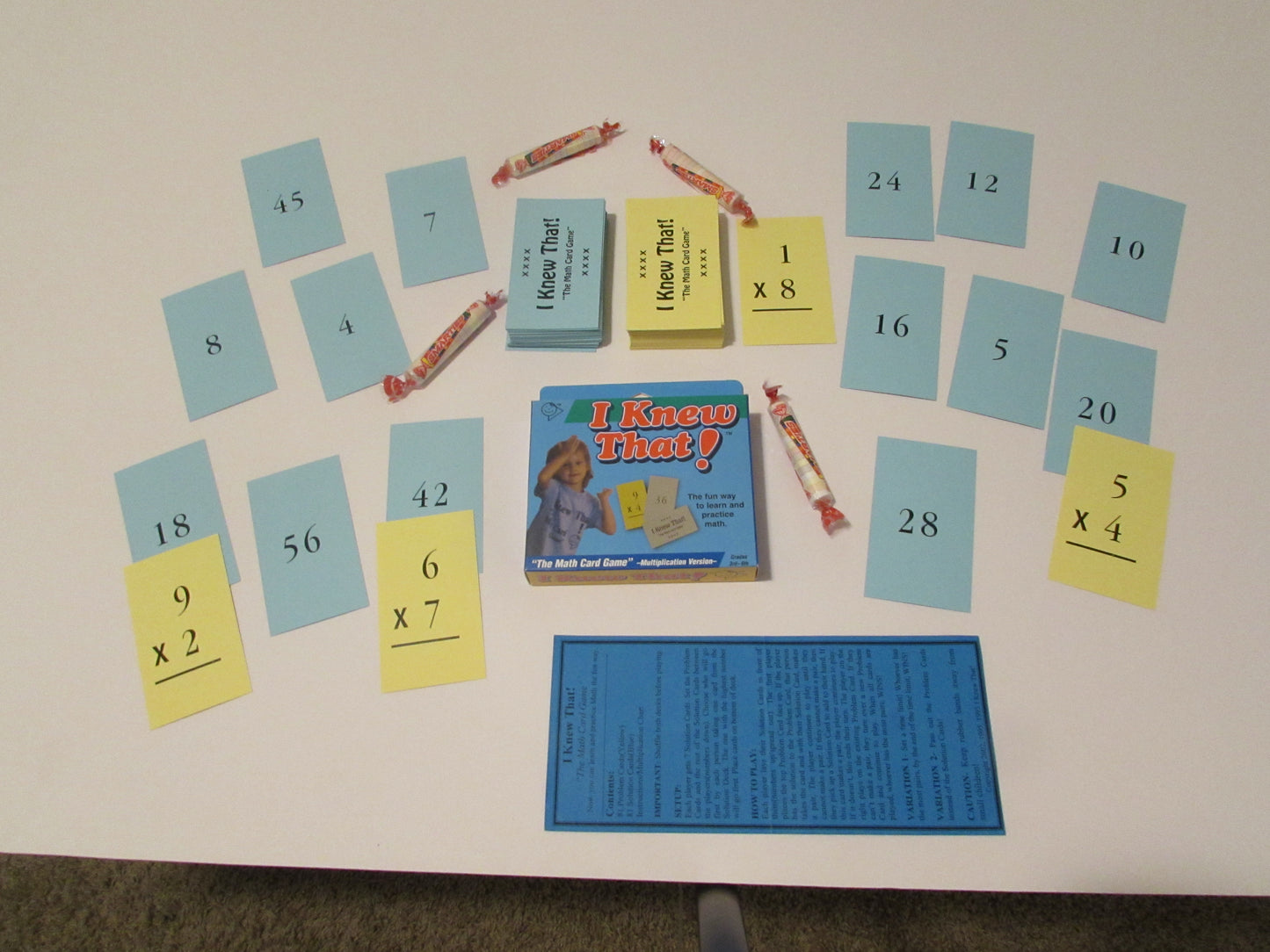 I Knew That "The Math Card Game", Multiplication Version