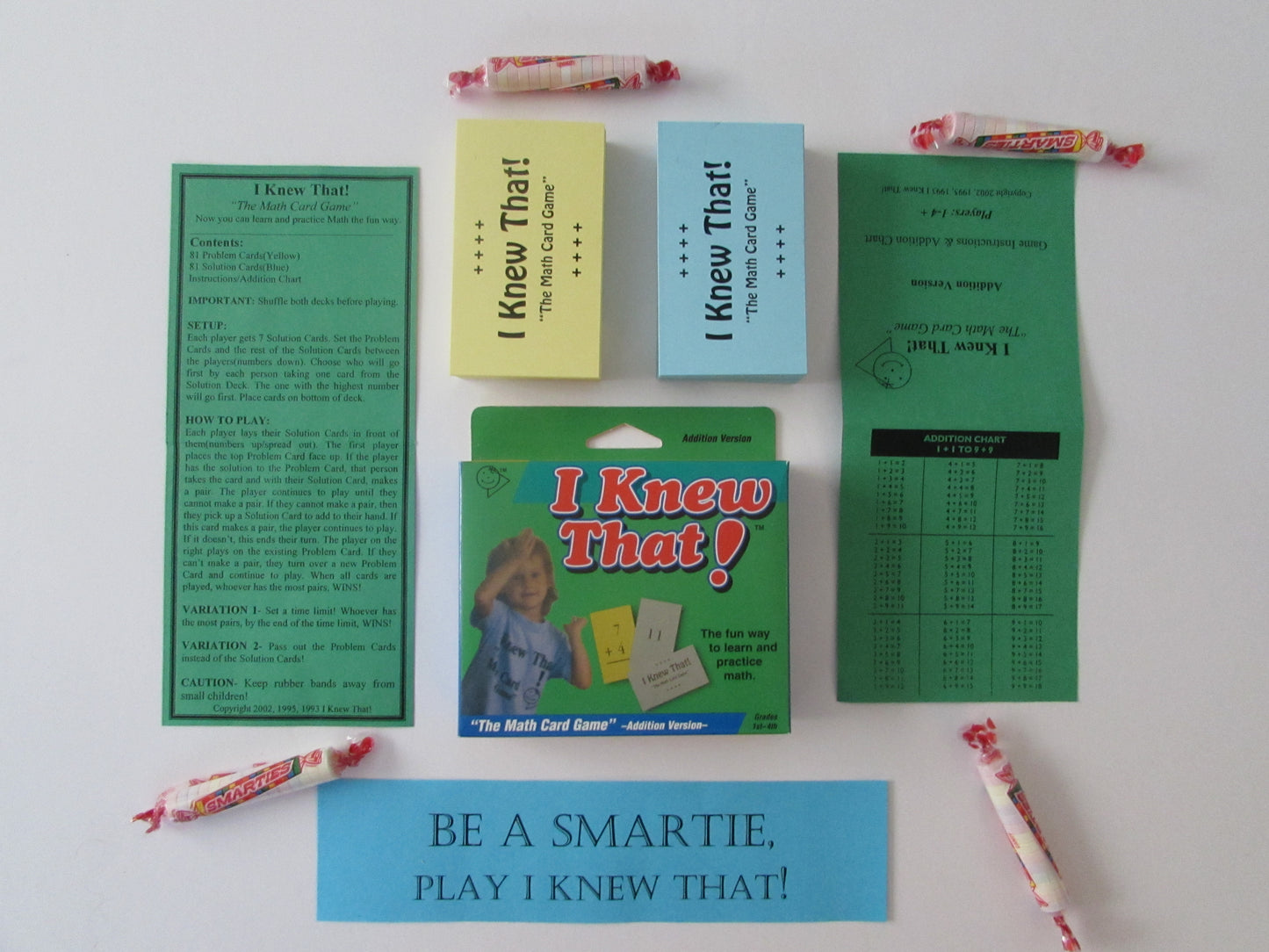 I Knew That "The Math Card Game", Addition Version