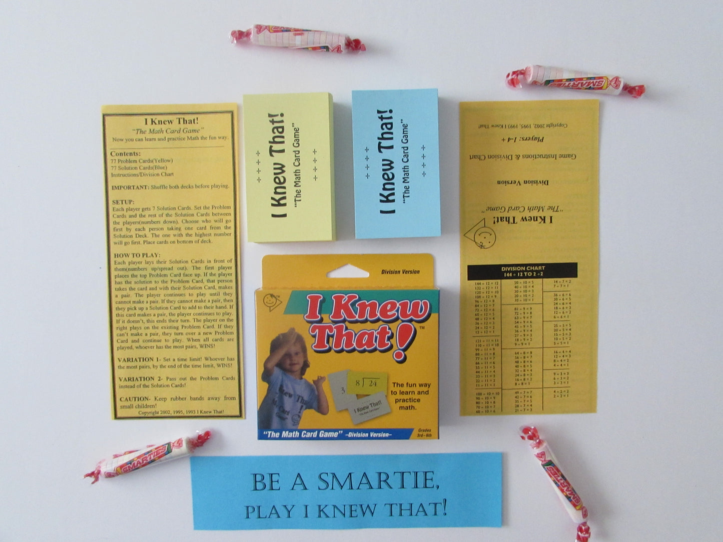 I Knew That "The Math Card Game", Division Version